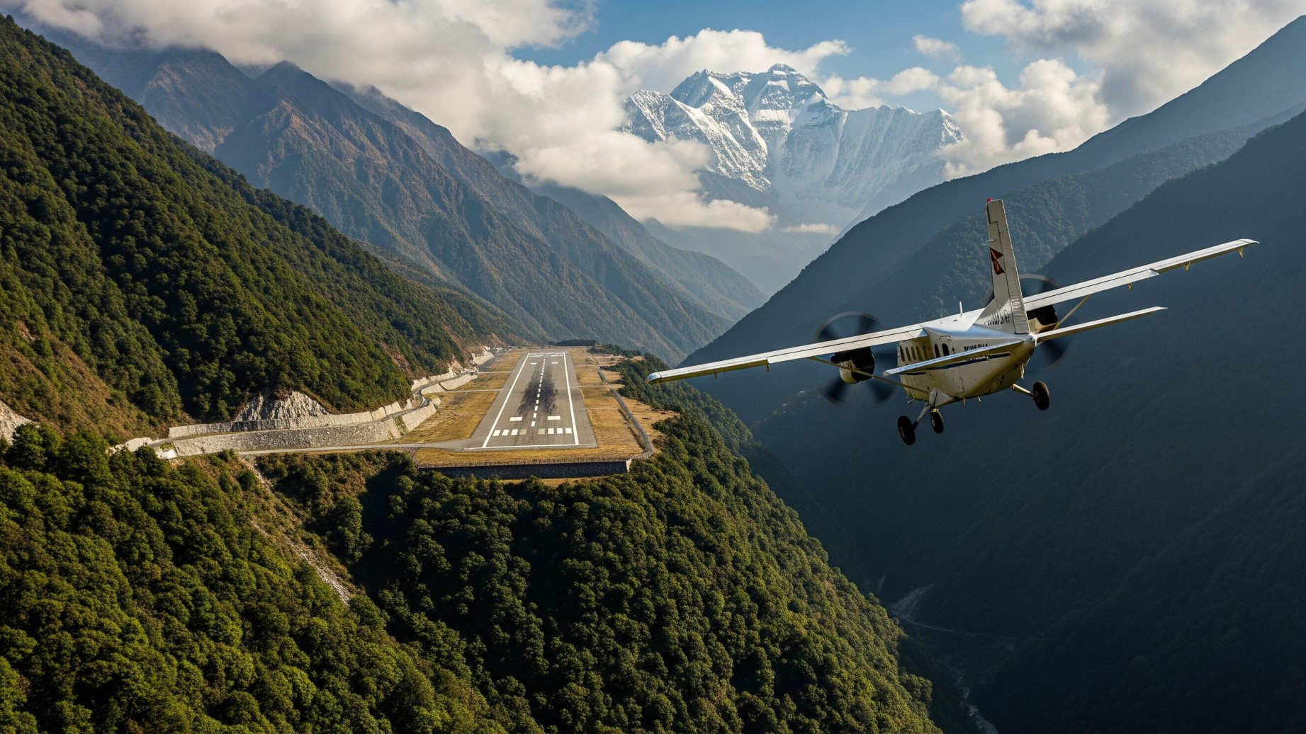 The Thrilling Flight to Lukla